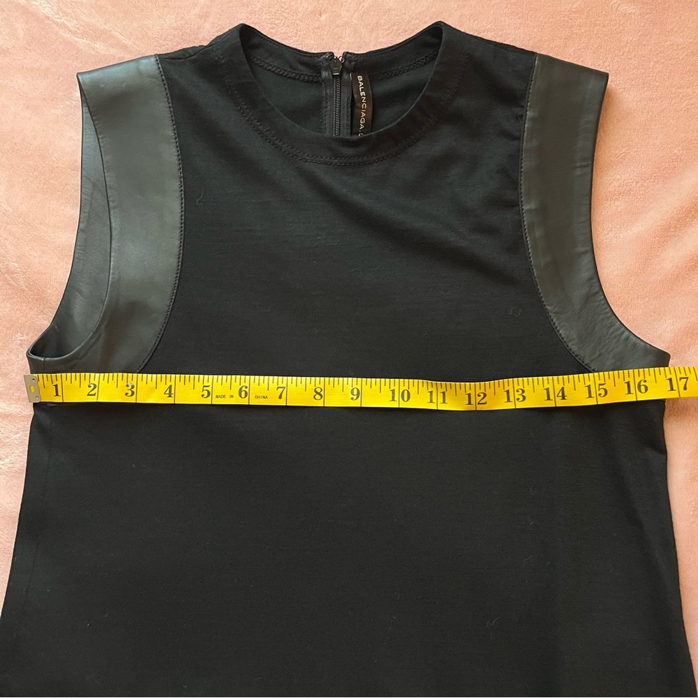 Balenciaga wool leather dress - Picture 4 of 8